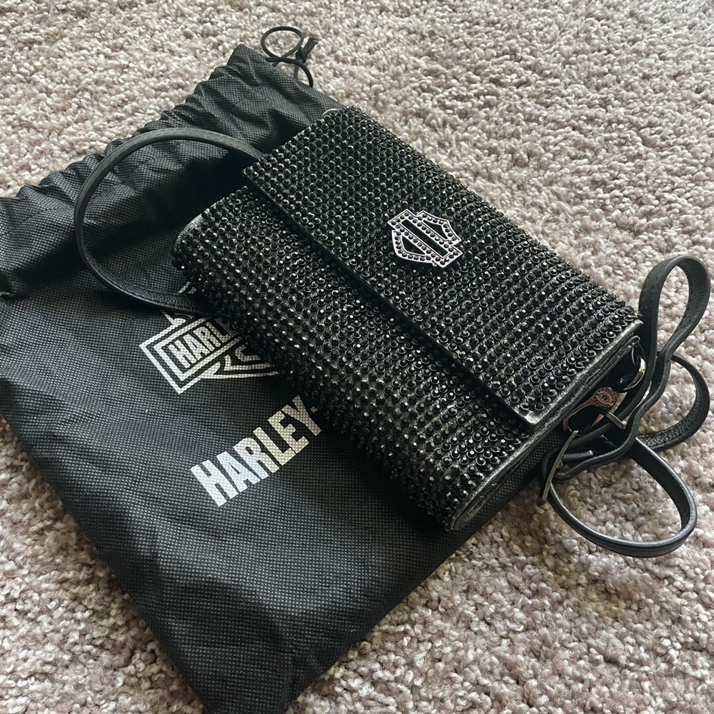 Harley-Davidson Rhinestone Clutch/Shoulder Bag